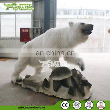 Arctic Theme Mini Golf Decor Life Size Animal Animatronic Polar Bear