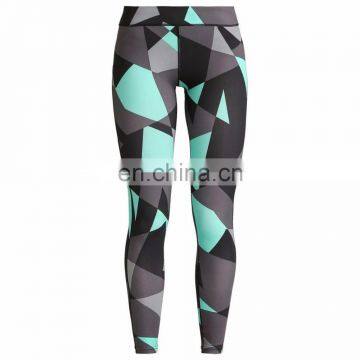OEM Female Cheap Slim Tights Pants High Waist Gym Clothing Fitness Yoga Sports Compression Leggings Fitness Custom Print Design photo-5