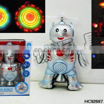 Spinning flashing musical dancing robot HC92687