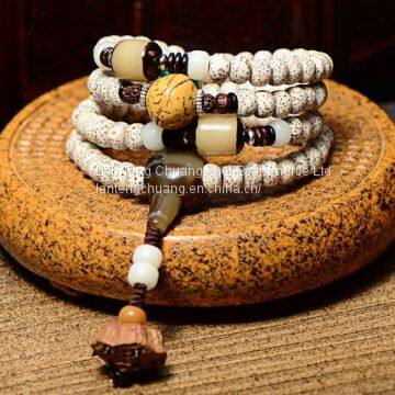 Diayam Zi on the high-density Bodhi hand barrel bead Wooden Bead Necklace Jewelry Bracelet beads lotus 108