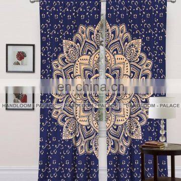 2017 New Design 100% Cotton Window Curtain Mandala