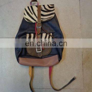 patchwork LEATHER BACKPACK BAGS FROM INDIA