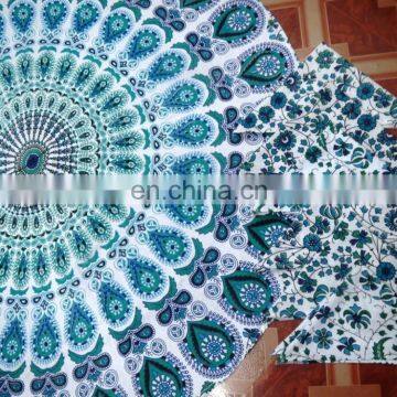 Indian Mandala Table Cover Round Table Cloth Roundie table Mat With Napkin From India