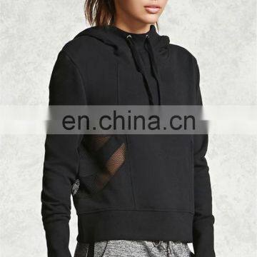 2017 OEM wholesale drawstring long fit plain fitted hoodie with good quality