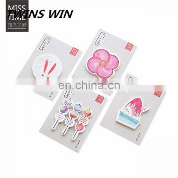 2018 Hottest cute korean office stationery items names Wholesale custom different Eco Friendly paper letter shaped sticky notes