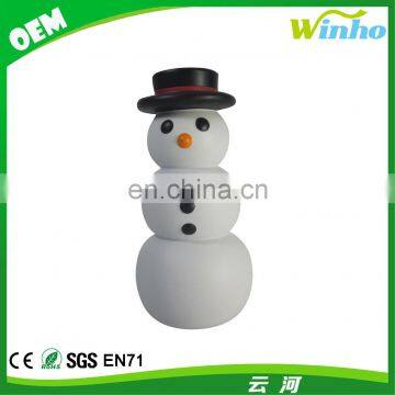 Winho PU Foam Snowman Stress Ball Christmas Promotional Gifts