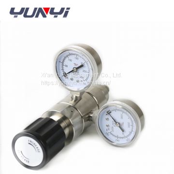 Dual-stage natural air gas pressure regulator