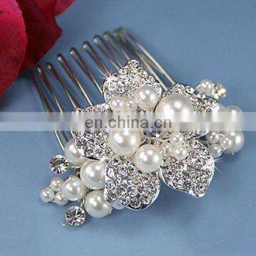 fashion pearl bridal hair comb