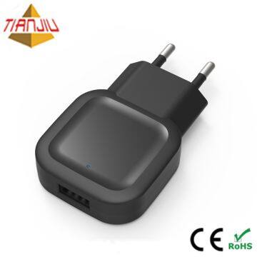 100% CE ROHS Quality 5V 2.1A/2.4A Wall Type Dual USB Power Charger photo-2