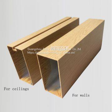 Aluminum Square Tube Ceiling for Station/Wooden Grain Aluminum Linear Ceiling/Metal Linear Ceiling photo-4