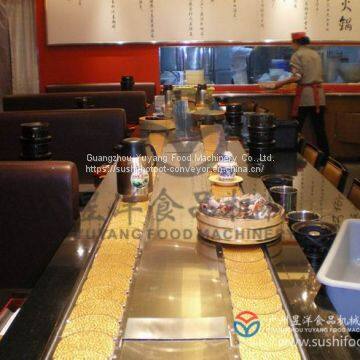 Rotary hot pot dipping table feeding table equipment Sushi conveyor belt for food conveyor