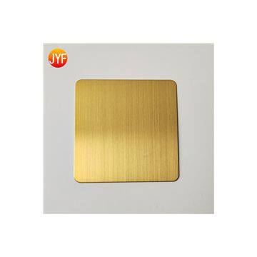 JYF003 New Style 304 Titanium Wooden Polished Stainless Steel Sheet photo-4