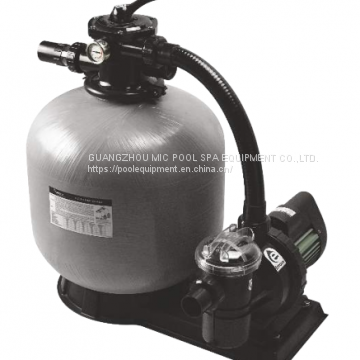 Fiberglass pool sand filter and pump combo for swimming pool