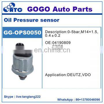 0-5bar M14*1.5, Oil Pressure Sensor for DEUTZ VDO OEM 04190809 62/2A