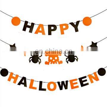 Halloween ornaments-- Christmas felt Pumpkin, witch, ghost banner