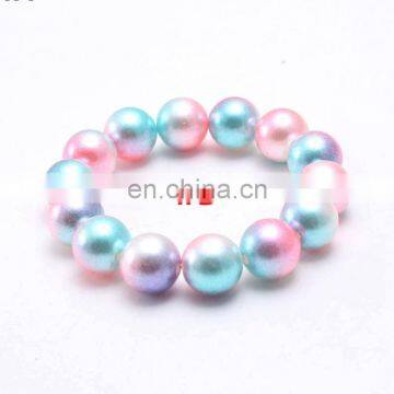 Girl Magnificent Bracelet Children Kids Mermaid Beads Bubblegum Jewelry 12Colors photo-4