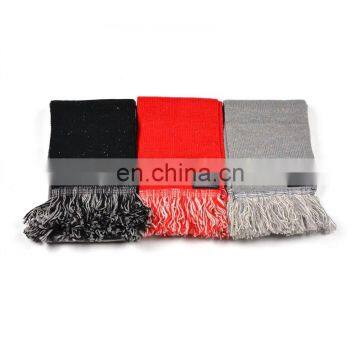 wholesale unisex knitted company logo scarf