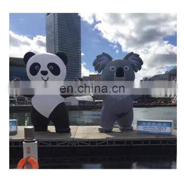 Inflatable Character Good Blow Up Panda And Koala Bear With LED