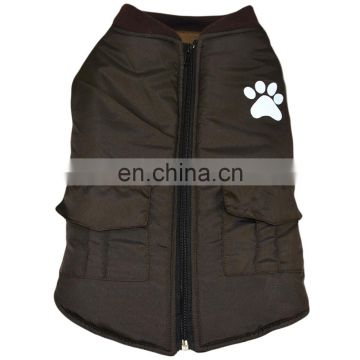 popular funny hand knitting clothing zipper pet dog coat