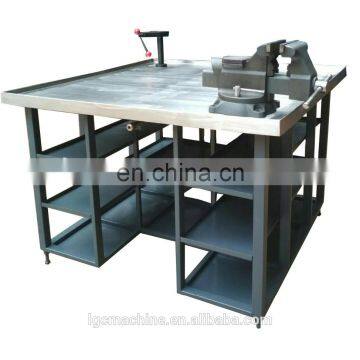 Square workbench for repair injector and pump stainless steel work table