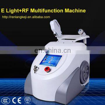 best selling 2 handles ipl+rf+elight hair removal system from renlang RL-LA