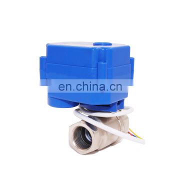 motorized ball valve DN25, 2 way, 12V electrical valve for Air-warm valve.HVAC and fire works