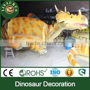 Lisaurus-J Park decoration fiberglass dinosaur chair