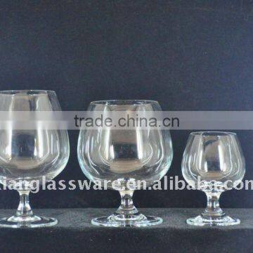 Machine made crystal glass brandy snifter