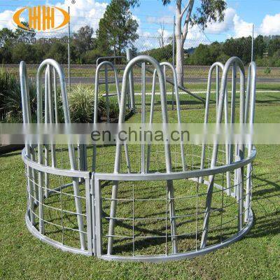 Sheep goat round bale feeder