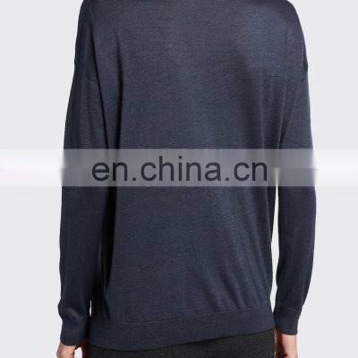 Женская летняя тонкая вязаная свитерка из шелка и cashmere с длинными рукавами photo-3