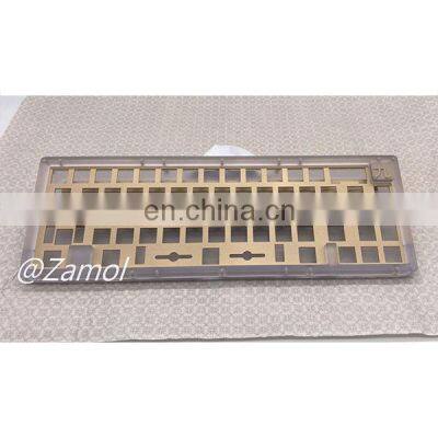 Custom CNC Polycarbonate Acrylic Brass Aluminum Mechanical Keyboard Case and Weight Plate Cnc Machining photo-5