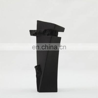 Modern Nordic Geometric Solid Black White Color Living Room Decoration Ceramic Vase photo-4