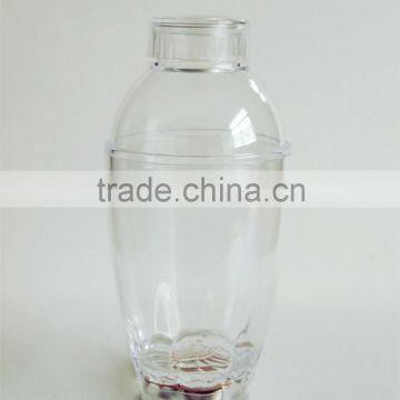 oem manufacture plastic led 200ml branded cocktail shaker