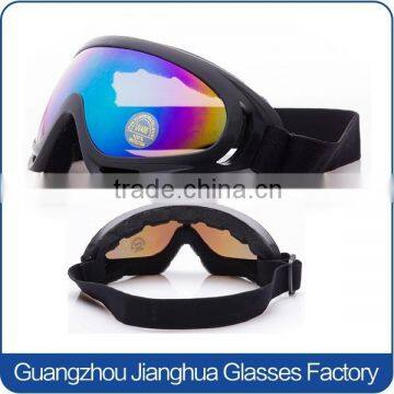 Custom logo dustproof windproof safety black foam motorcycle sunglasses