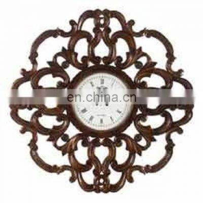 teak wood wall clock