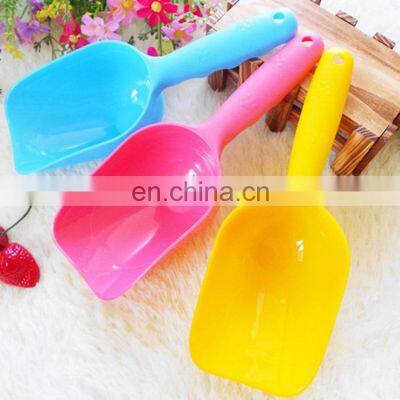 Factory Supply Customized Sand Handle Food Grade Small Shovel Plastic Scoop Spoon