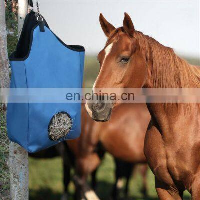 Customer Oriented Oxford Cloth Net Logo High Quality Slow Feeder Pet Horse Hay Bag photo-2