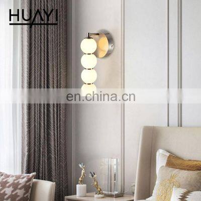 HUAYI Hot Selling Acrylic Simple Style Indoor Loft 10w Modern Decoration LED Wall Lamp photo-2