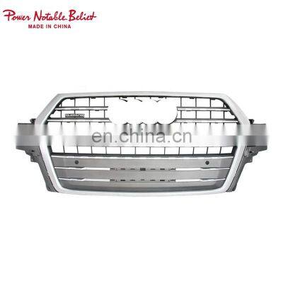 Front grill for Audi Q7 high quality Chrome silver front bumper grille for SQ7 quattro style 2016-2019