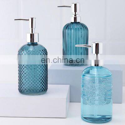 bath bathroom accessories sets high quality glass soap dispenser