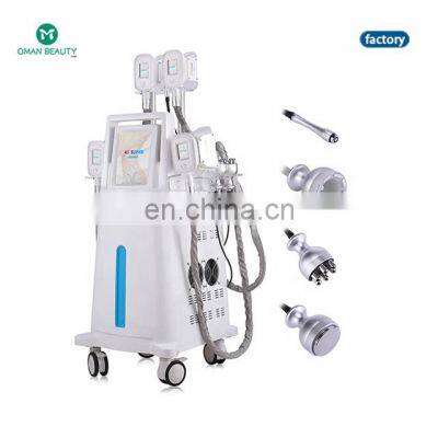 Superior cryolipolysis slimming machine with 4  silica gel heads for body slimming