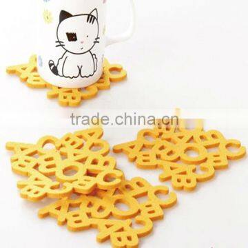 custom design soft pvc tea cup coaster