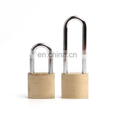 Hight Quality 76mm Long Shackle Brass Pad Lock Safety Padlock