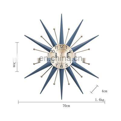 New Design Wanduhr Romantic Creative Handmade Horloge Murale 3D Iron Sofa Background Brand Wall Clock for Home Decor photo-4