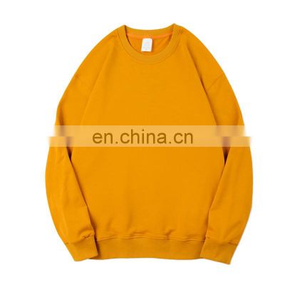 Factory Custom Embroidery Print wholesale crew neck sweat shirts cotton plain oversized custom crewn