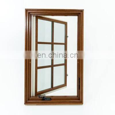 custom wholesale french  wood  casement window Family application