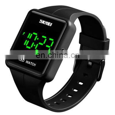 Casual sport LED watch support OEM custom brand Skmei 1541 wholesale 30meter waterproof PU band digital wristwatch