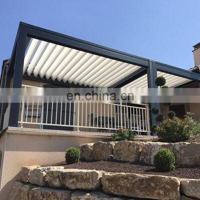 Aluminium Pergola Louvered Opening Roof System for Garden