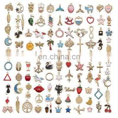 Vintage Mixed 50pcs Metal Charms Handmade DIY Bracelet Pendant Necklace Earrings Jewelry Making Jewelry Accessories photo-4