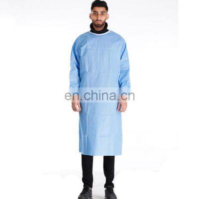 Non-woven Disposable SMS non-sterile Reinforced Isolation Gowns With Knitted Cuff